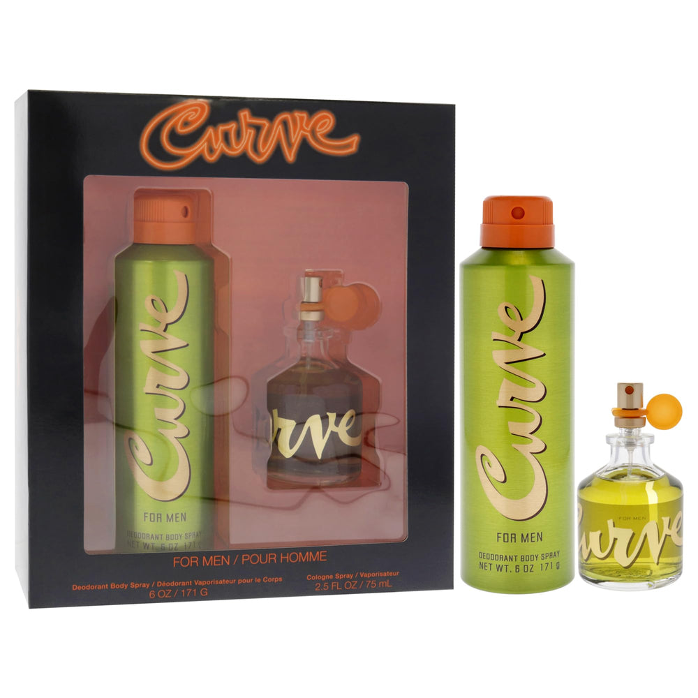 Curve Men fragrance gift set packaging styled for gifting with practical, travel-friendly size.