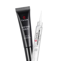 CurvLife 15g semi-solid nail glue gel being applied for secure press-on nails