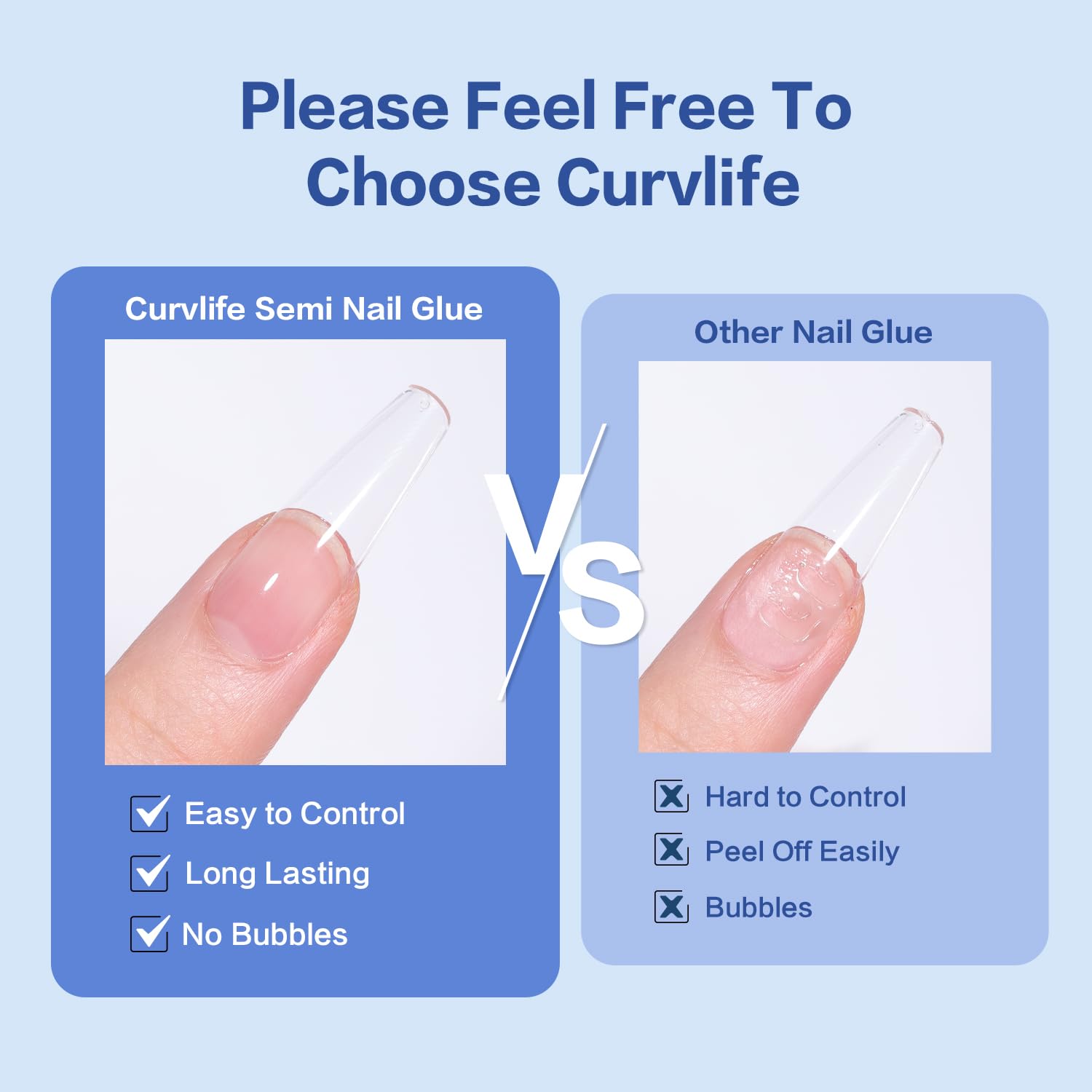 CurvLife remover tip dispensing demonstrates easy 1-2 drops removal