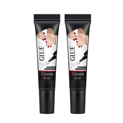 CurvLife upgraded 10g semi-solid nail glue packshot shows bottle and packaging for durable adhesion