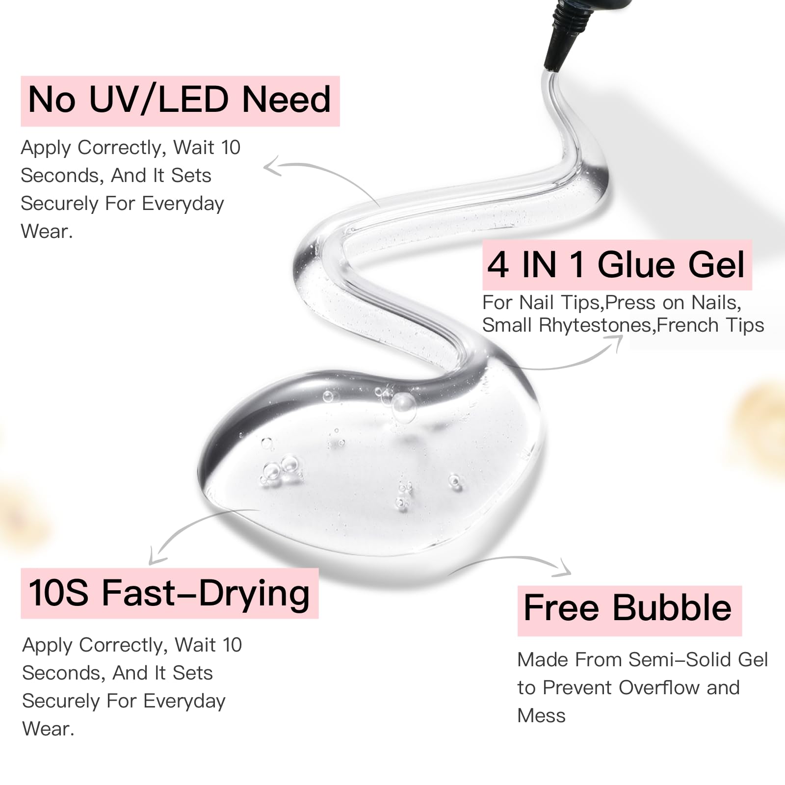 Curvlife wooden cuticle sticks for gentle nail prep and placement.