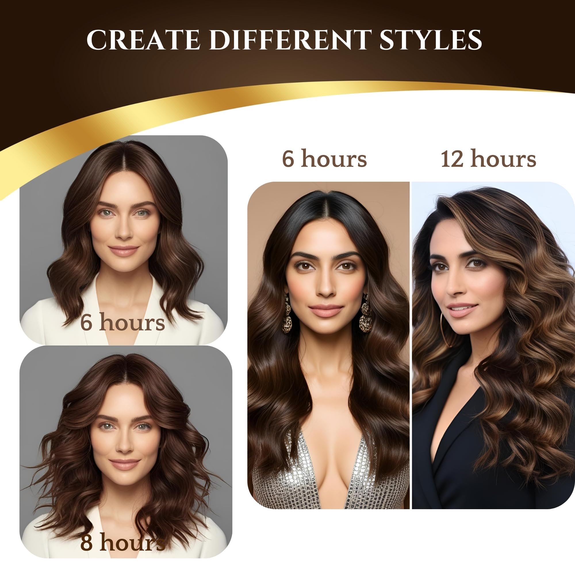 Cute N Bliss night routine setup demonstrates easy, heatless styling before bed.