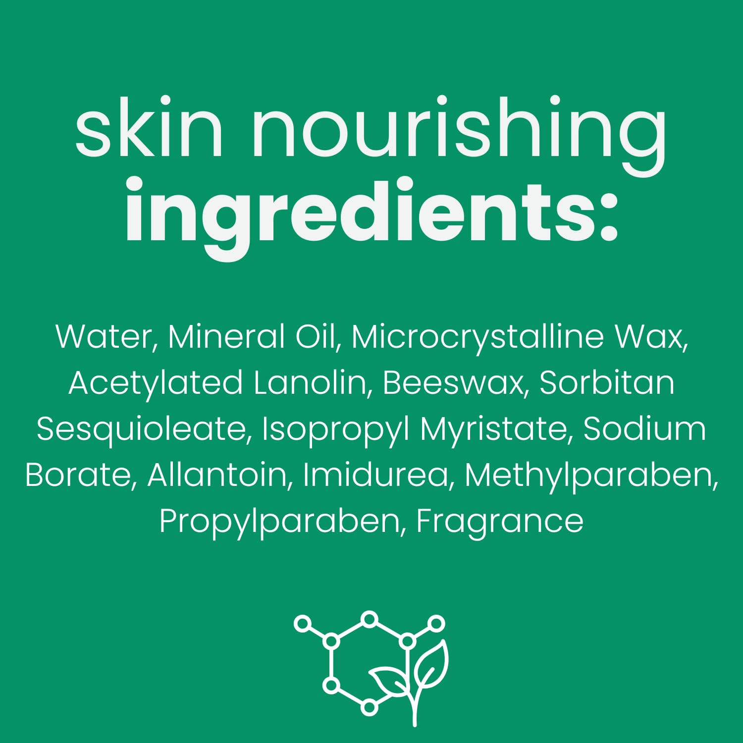 Cutemol Emollient Cream close-up ingredients featuring beeswax and lanolin for lasting moisture.