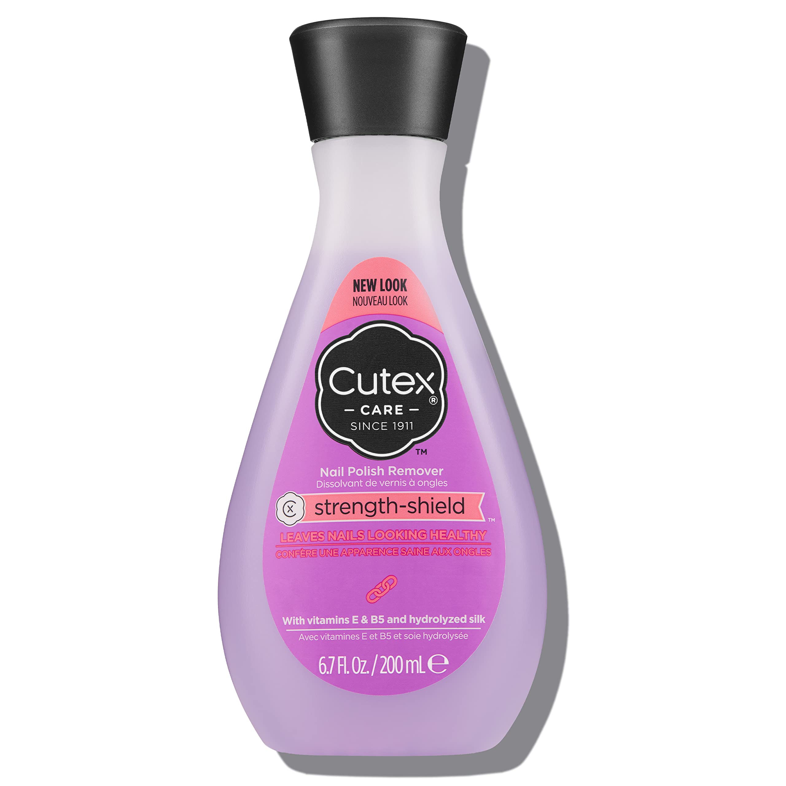 Cutex bottle front label showing product name and volume for quick identification and choice