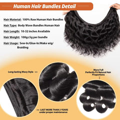Cuzuzu body-wave 22-inch natural black close-up demonstrates easy blending