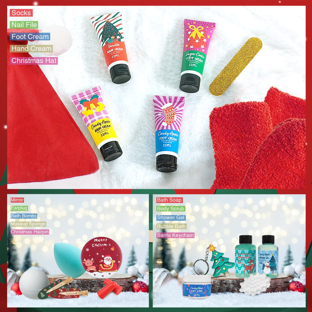 Cvirahll Advent Calendar 2025 aromatherapy salts for relaxing rituals.