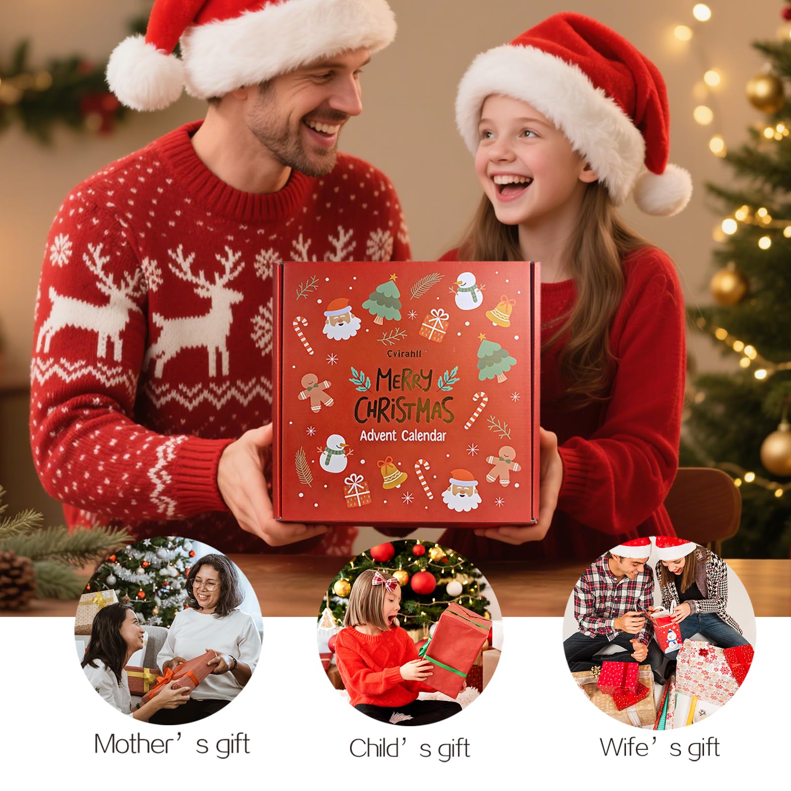 Cvirahll Advent Calendar 2025 holiday moments for her or him.