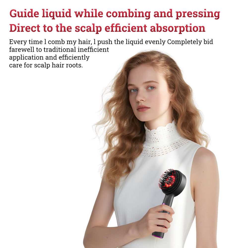 CWTUL Lasercomb-001 in-use model shows practical home therapy