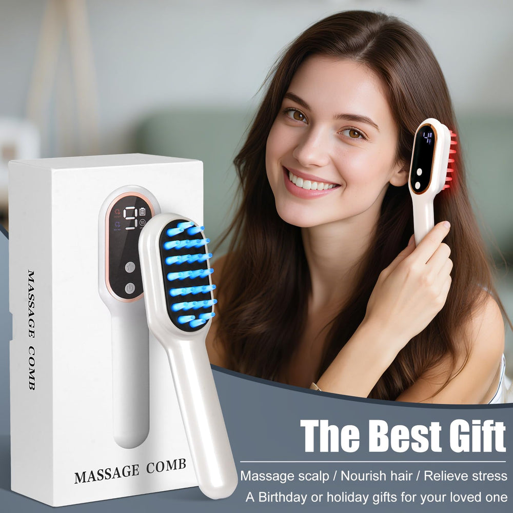 CWTUL Laser Hair Growth Comb ergonomic design visible in side profile for comfortable handling.