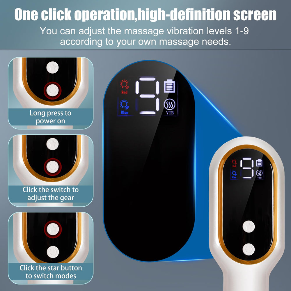 CWTUL Laser Hair Growth Comb rechargeable battery section highlights USB-C cordless convenience.