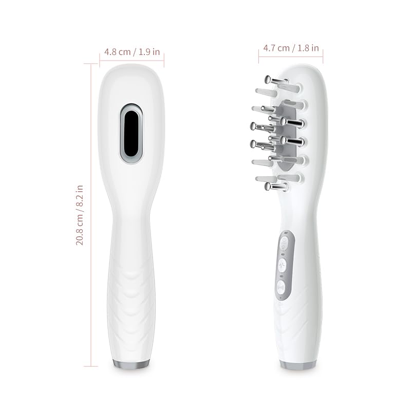 CWTUL Laser Therapy Hair Growth Comb branding and ergonomic grip for comfortable use.