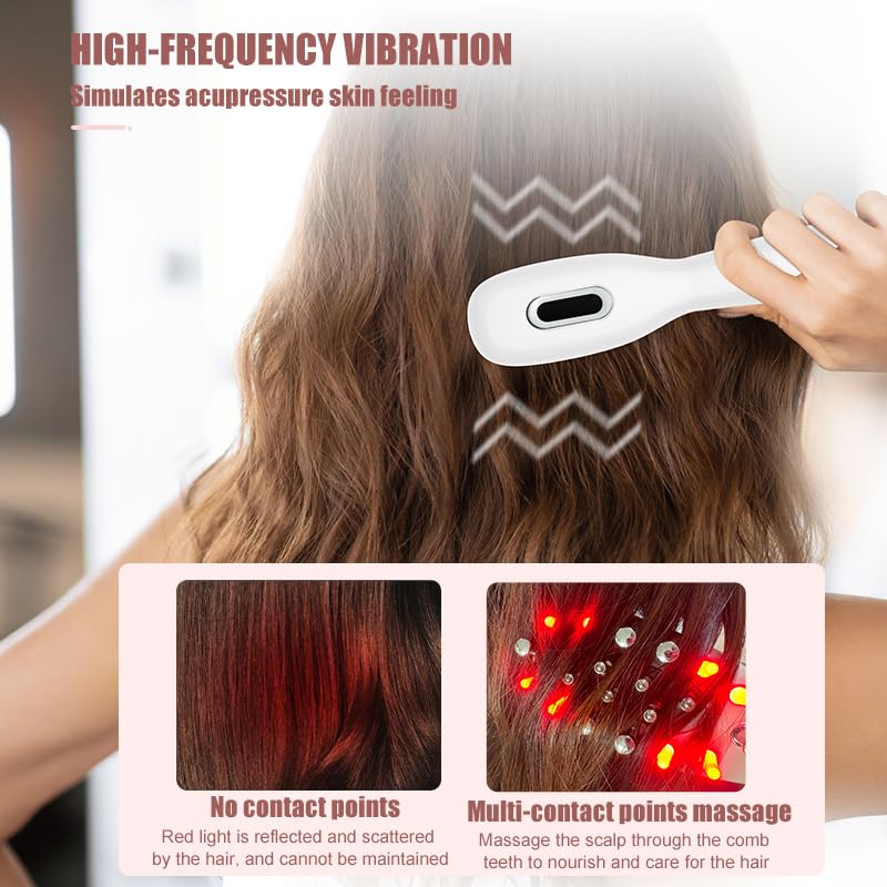 CWTUL Laser Therapy Hair Growth Comb control area with low-power settings for safety.