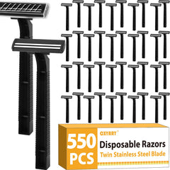 CXYARY 550-pack razors in a box for bulk grooming supply.
