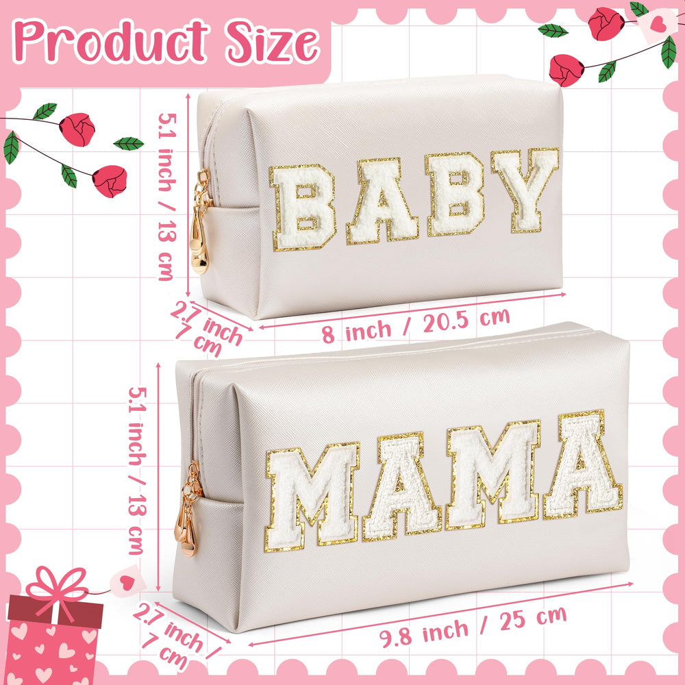 CY2SIDE waterproof PU leather makeup pouch protects contents during daily travel.