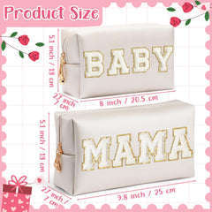 CY2SIDE waterproof PU leather makeup pouch protects contents during daily travel.