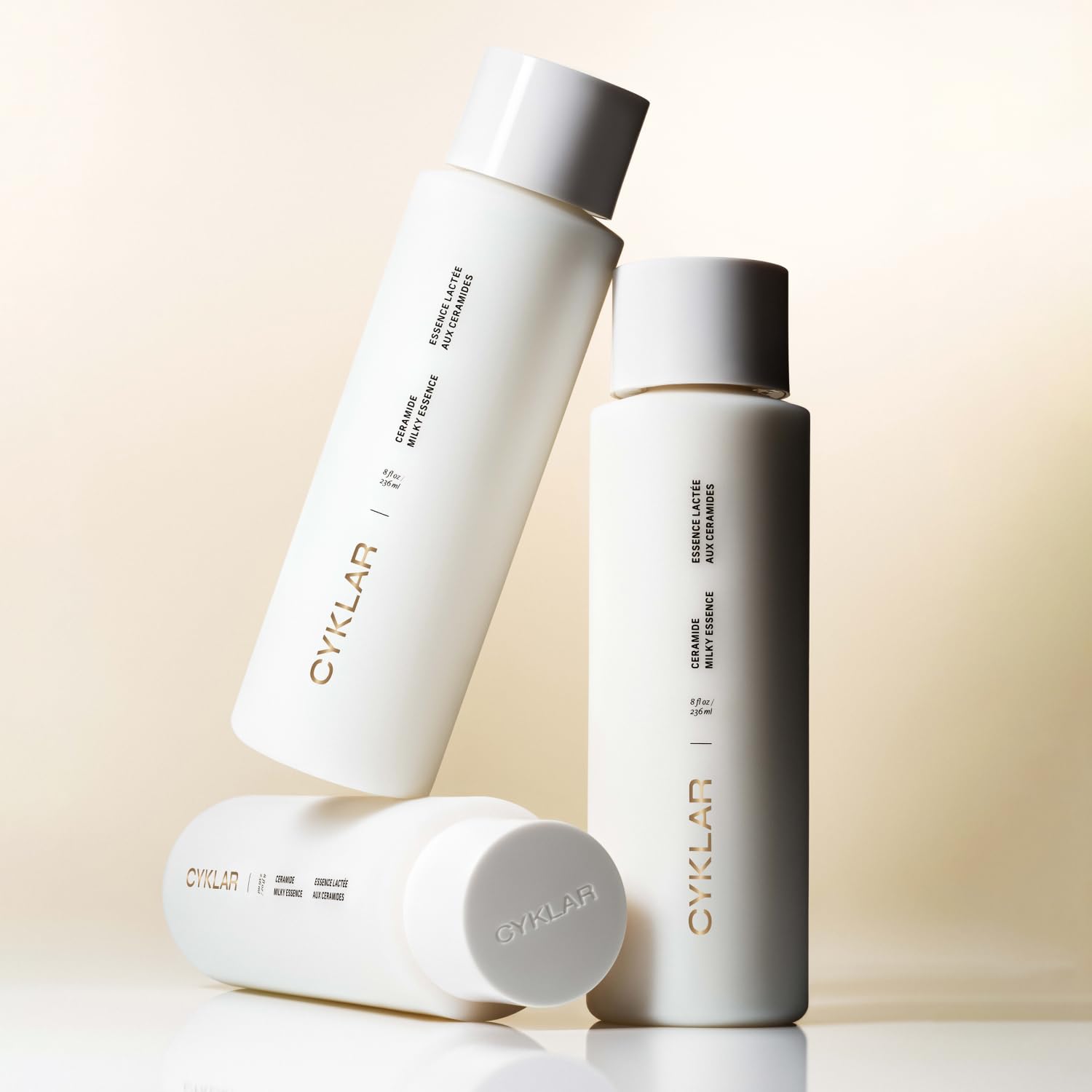 Bathroom scene with CYKLAR lotion ready for daily dry-skin care.