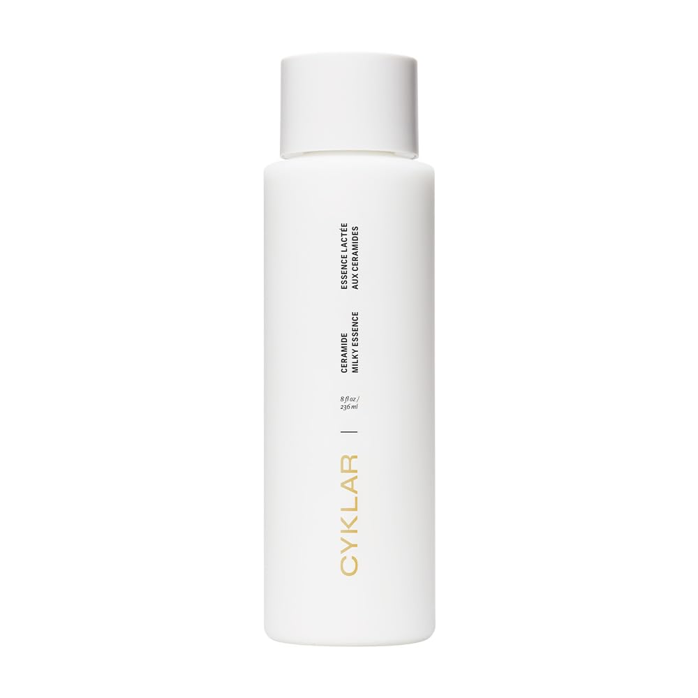 CYKLAR Ceramide Milky Essence bottle shown for lightweight hydration on dry skin.