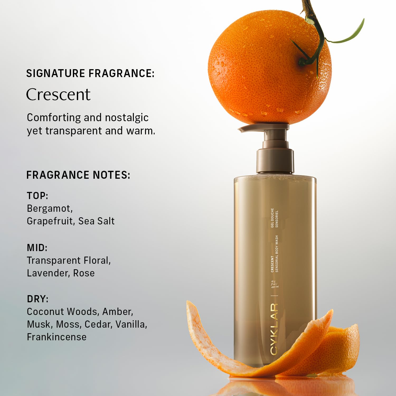 CYKLAR Crescent Scent Visual emphasizes earthy fragrance with a warm, nostalgic vibe