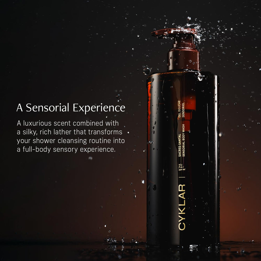 CYKLAR Sensorial Body Wash on bathroom counter suggesting daily luxury