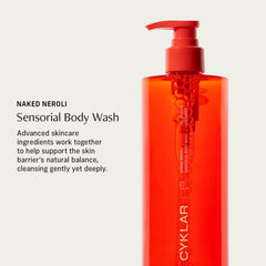 CYKLAR Sensorial Body Wash lather delivers silky cleansing with long-lasting moisture.