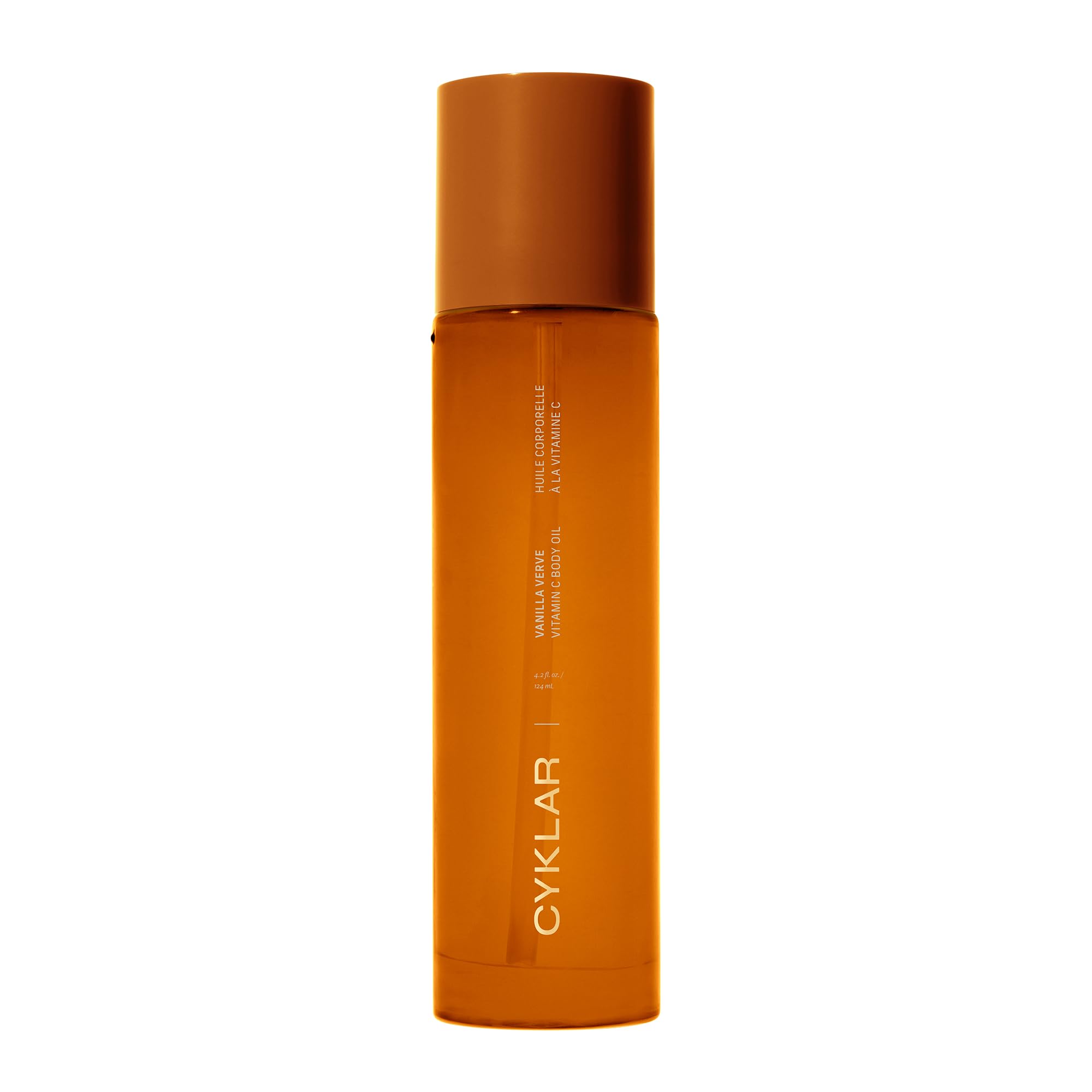CYKLAR Vitamin C Body Oil bottle with Vanilla Verve for daily glow and hydration