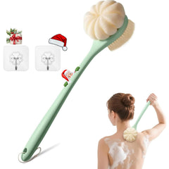 CYMPHW back scrubber with long handle for easier 15.7-inch reach and full-body cleansing.