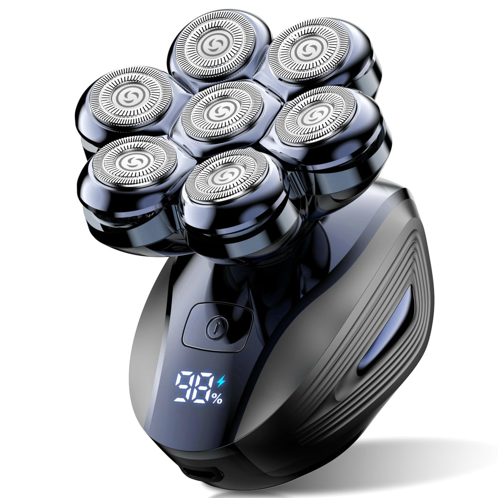 Cyruzi head shaver magnetic-removable-head showing quick-clean convenience for hygienic grooming