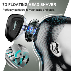 Cyruzi IPX7 waterproof shaver for wet or dry use