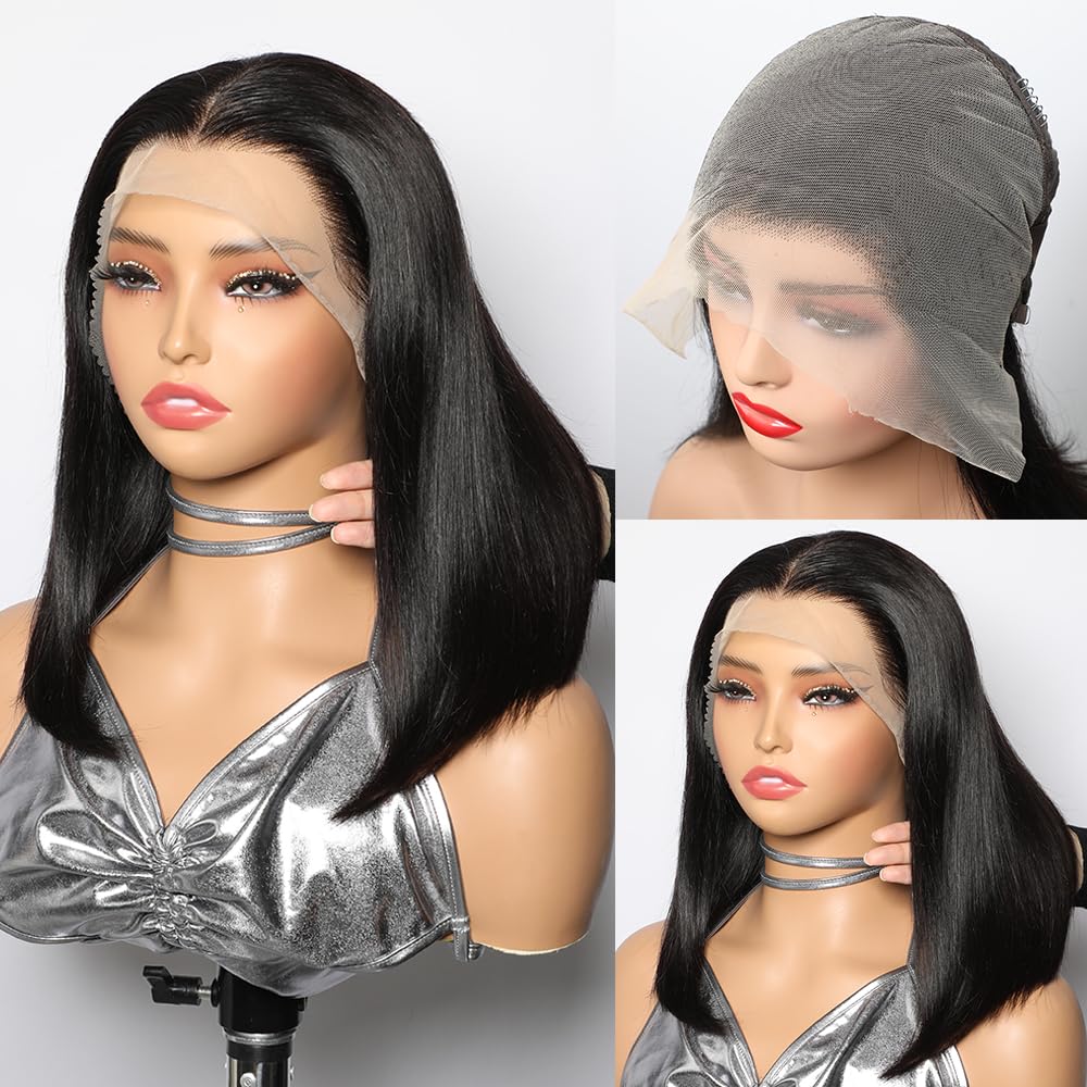 CYSDRH bob wig 13x6 HD lace front with natural hairline for seamless daily wear.