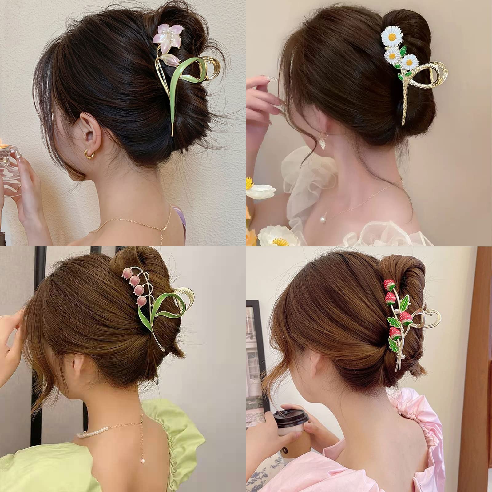 Cysincos strawberry hair clip for playful, festive looks and secure grip