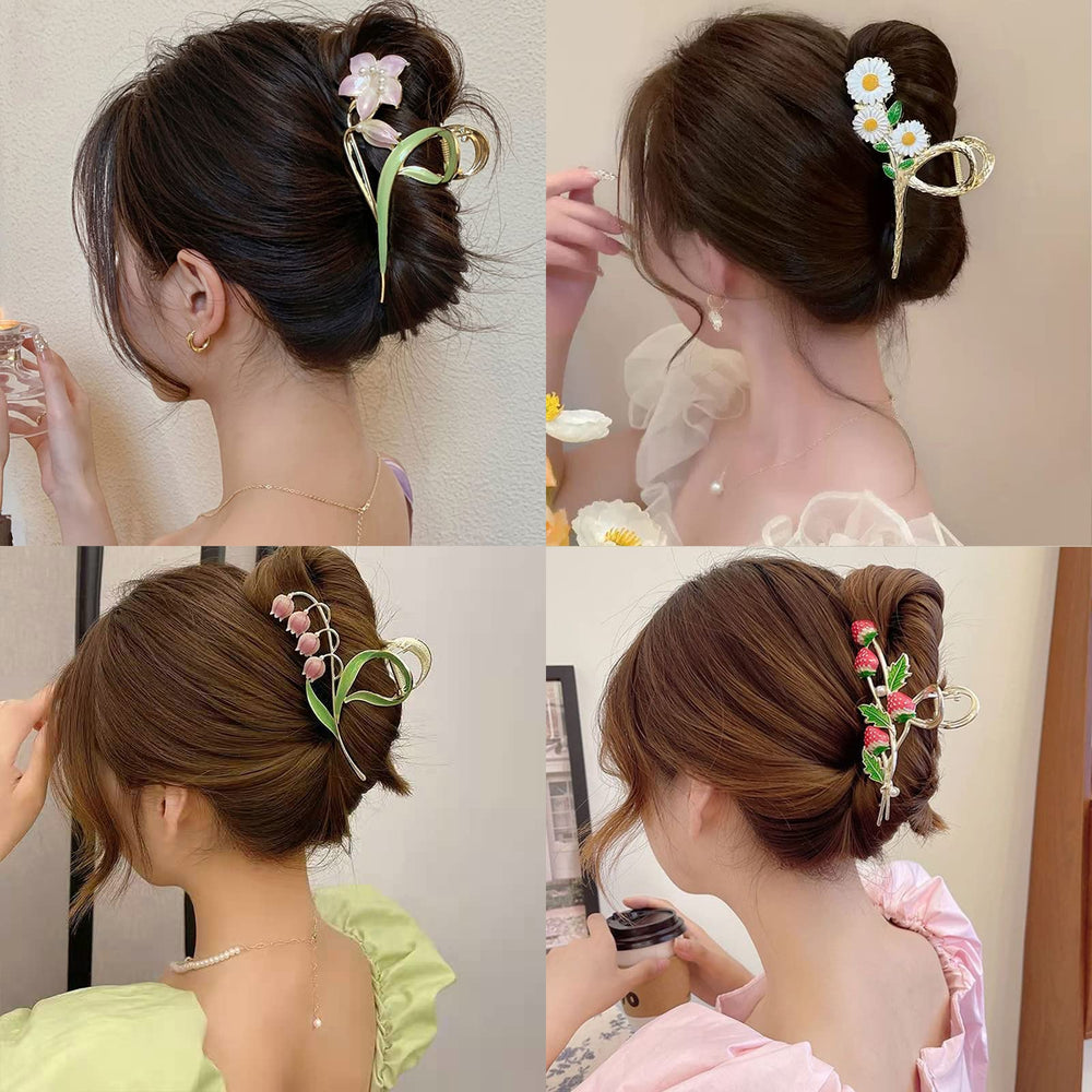Cysincos strawberry hair clip for playful, festive looks and secure grip