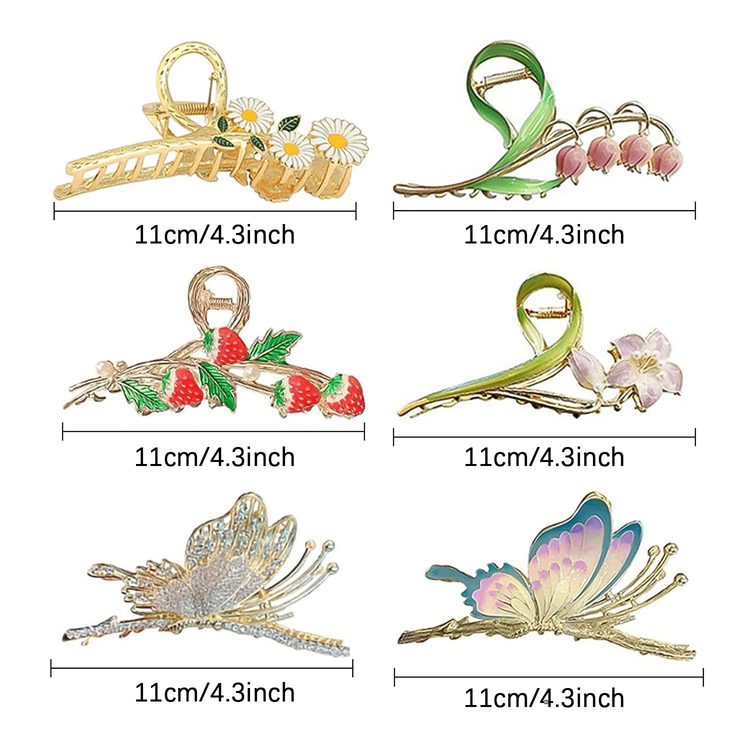 Cysincos large metal hair clip delivers durable hold for thick hair