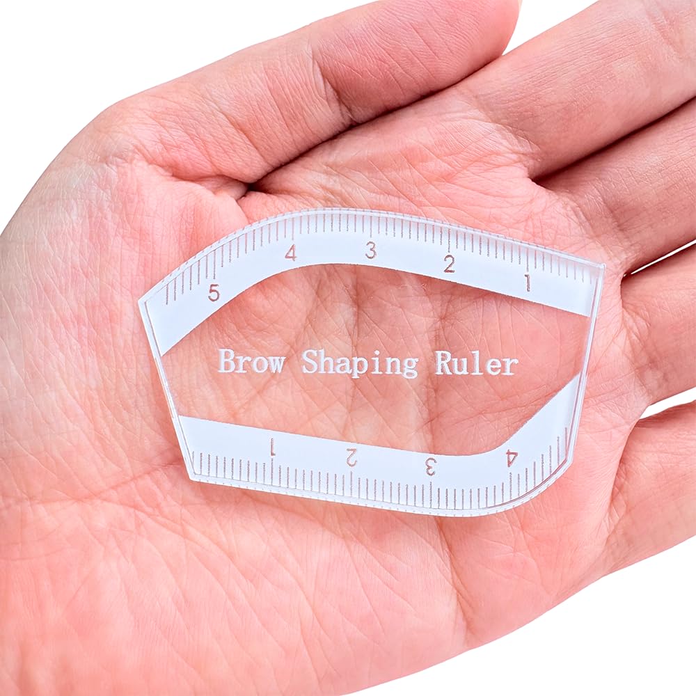 CZJOOOY Brow Shaping Tool 03 durable reusable acrylic ruler for salons