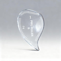CZJOOY 3Pcs teardrop brow ruler close-up for precise hairstroke mapping and eyeliner guides.
