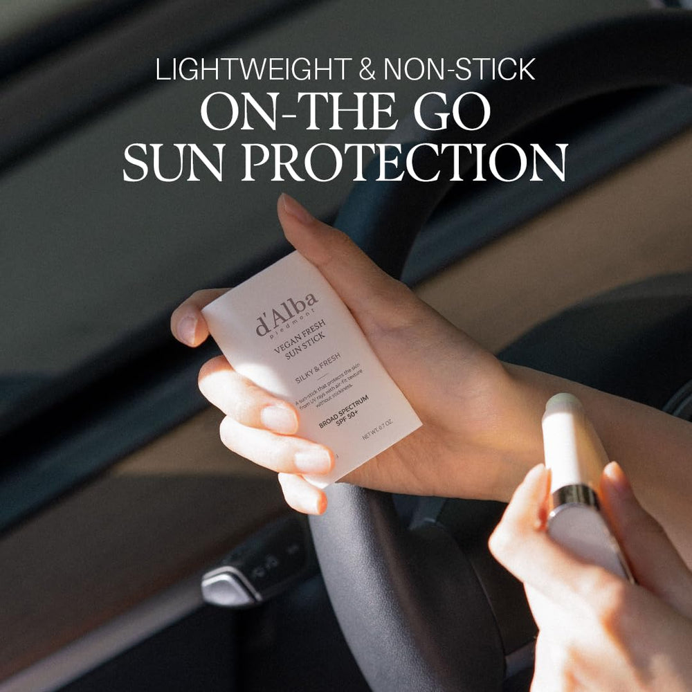 d'alba Piedmont Air Fit Fresh Sun Stick minimalist packaging ideal for travel.