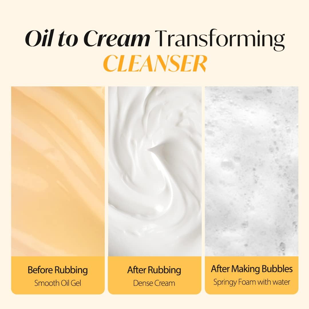 d'alba Piedmont cream texture melting on skin shows makeup and sebum removal