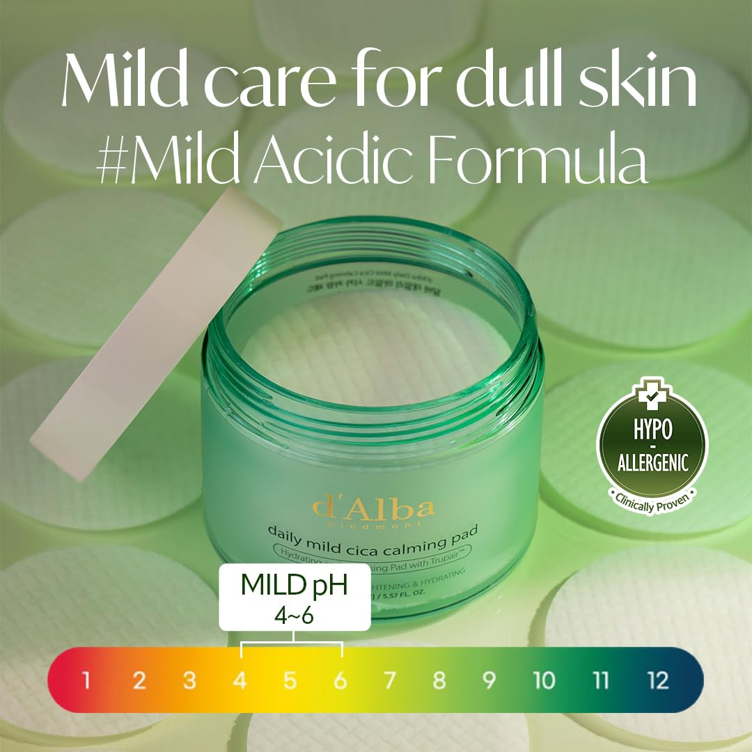 d-alba Piedmont pad with hyaluronic acids and aloe provides deep hydration