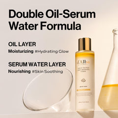 d'alba Piedmont rose water toner close-up shows soothing hydration.