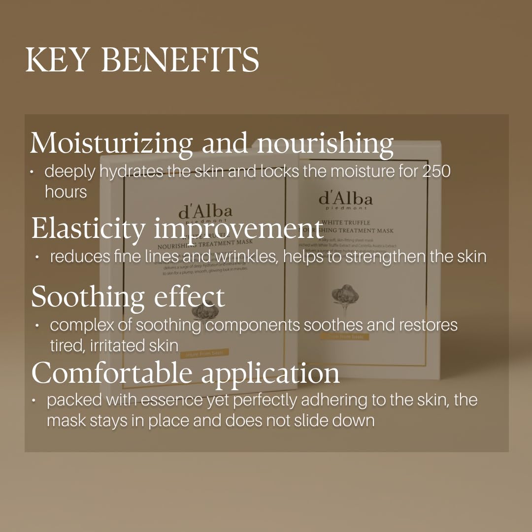 D'alba Piedmont truffle mask natural-nourishment close-up conveys supple-looking skin