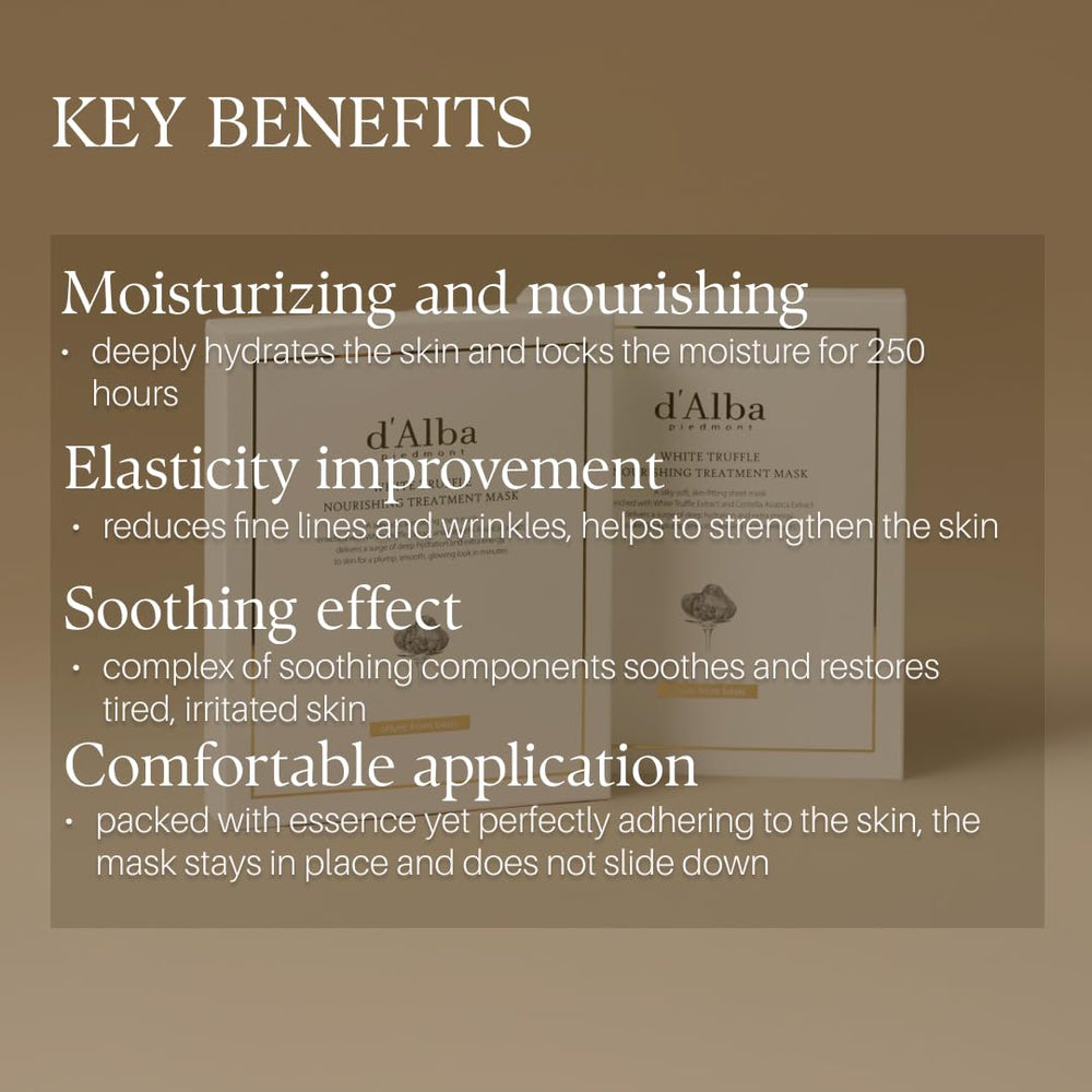 D'alba Piedmont truffle mask natural-nourishment close-up conveys supple-looking skin