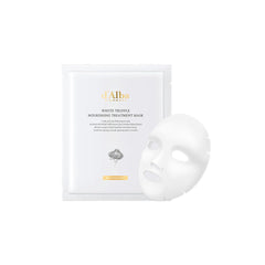 D'alba Piedmont truffle mask packaging close-up showing premium vegan skincare packaging