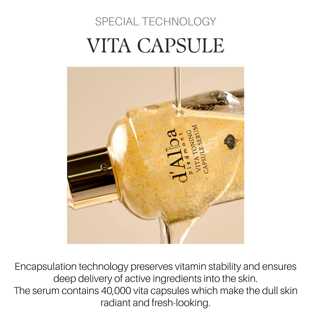 d-alba-piedmont Vita Toning Capsule Serum ceramides vitamins k/e and rose water