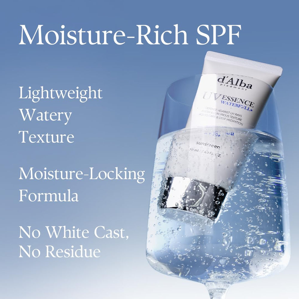 d'alba Piedmont Waterfull glow and hydration on skin.