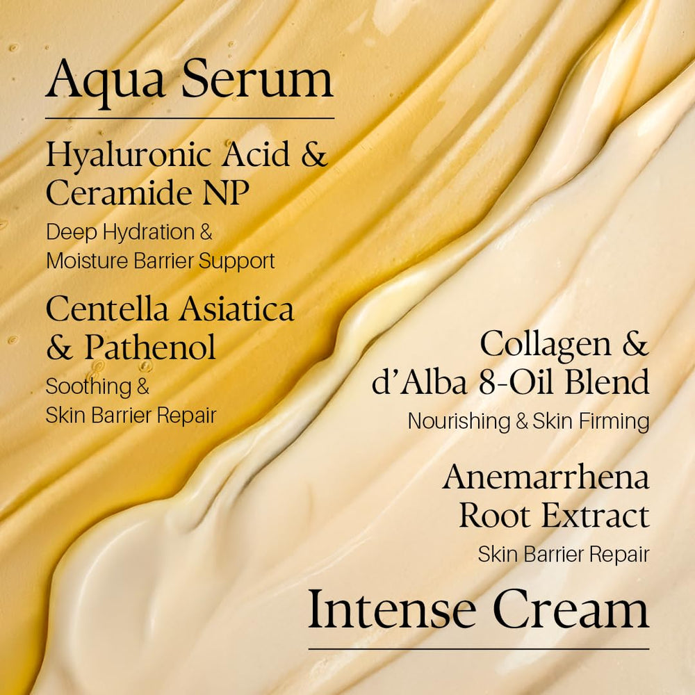d'alba Piedmont White Truffle Double Moisture Cream being applied during morning routine