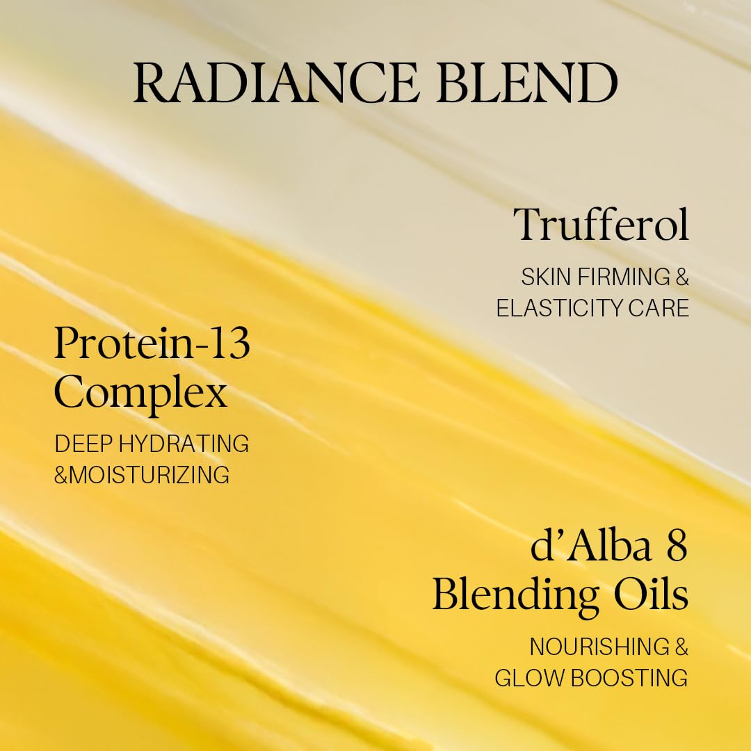 d'alba Piedmont White Truffle Mask aftercare reveals nourished, radiant skin.
