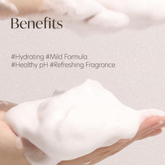 d'alba Piedmont White Truffle Oil Serum Body Cleanser lather closeup shows rich, gentle cleansing.