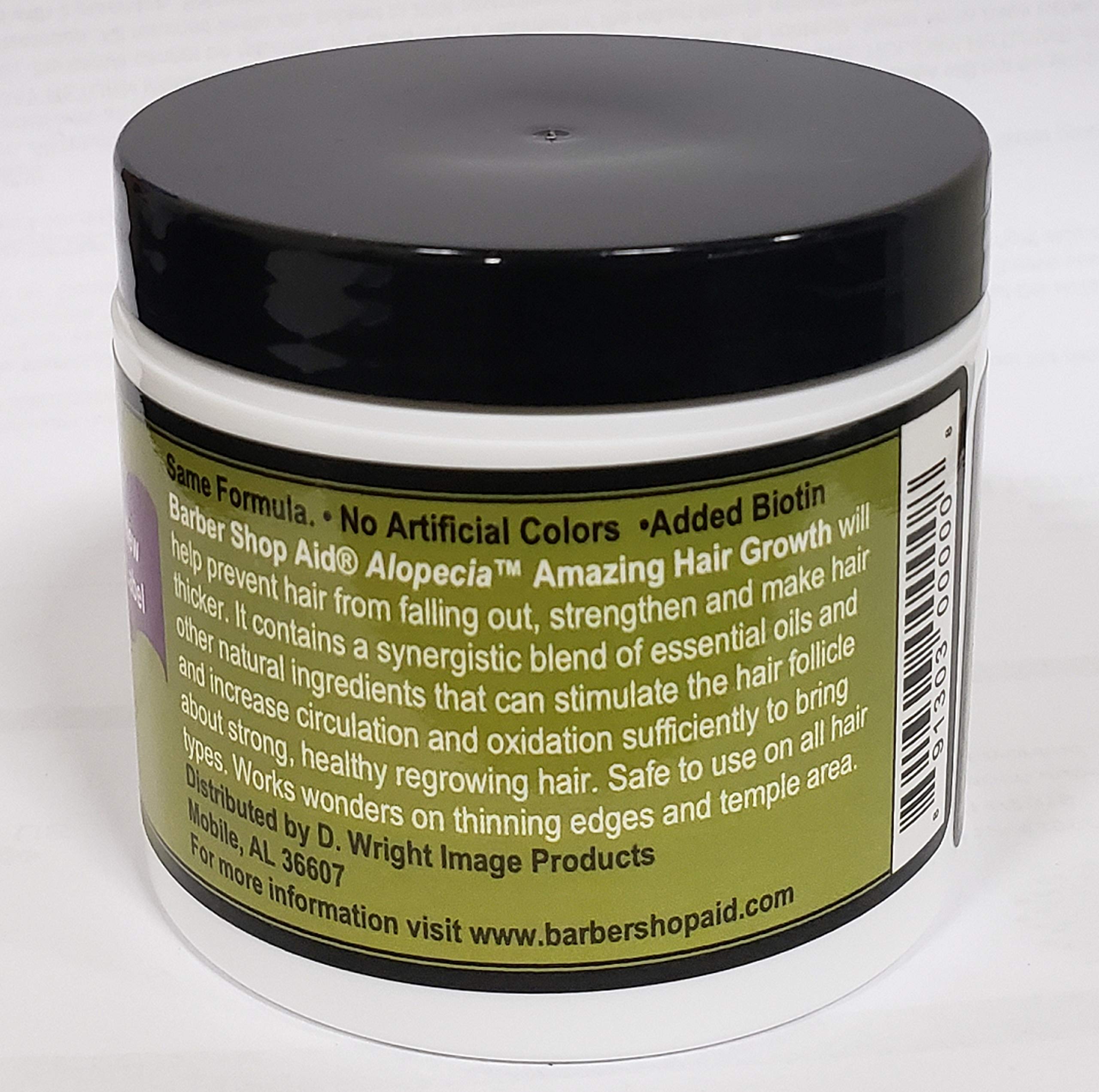 D WRIGHT ALOPECIA 4oz bottle with easy pour for daily use.