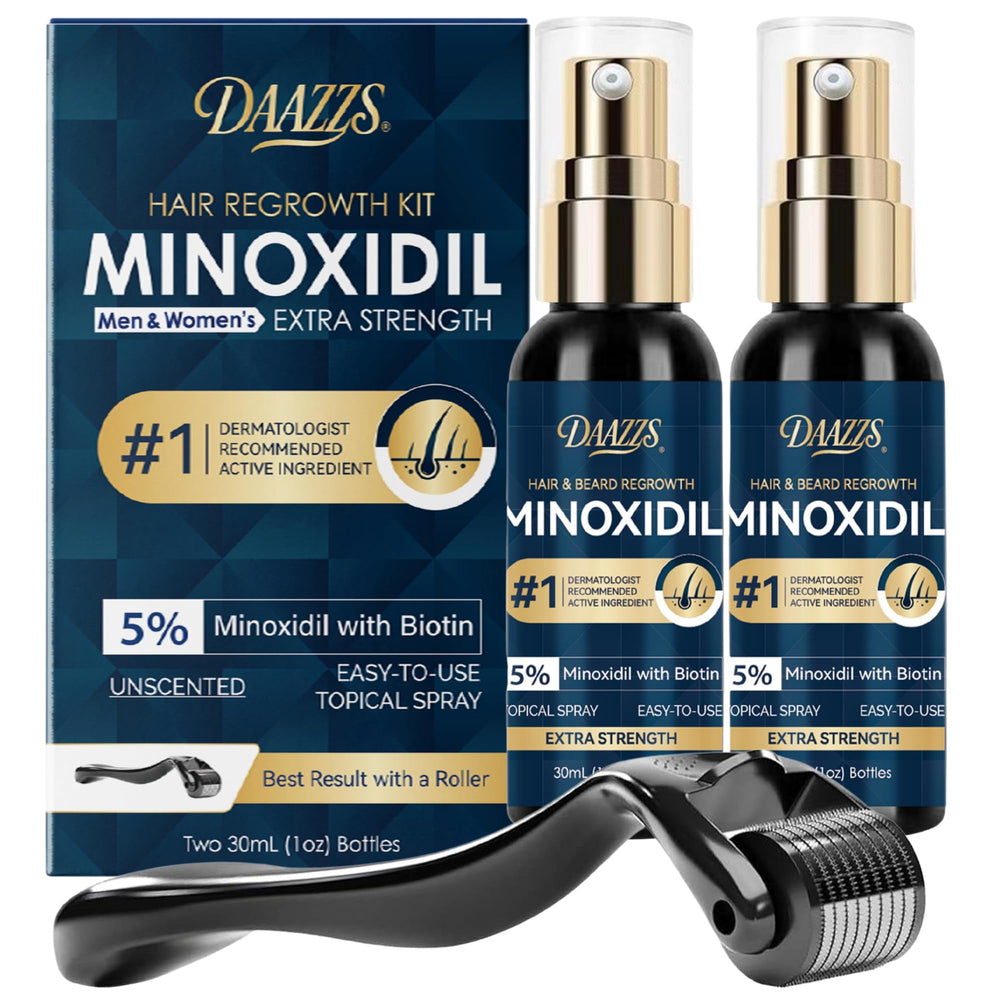 DAAZZS 5% Minoxidil bottle for scalp hair growth support