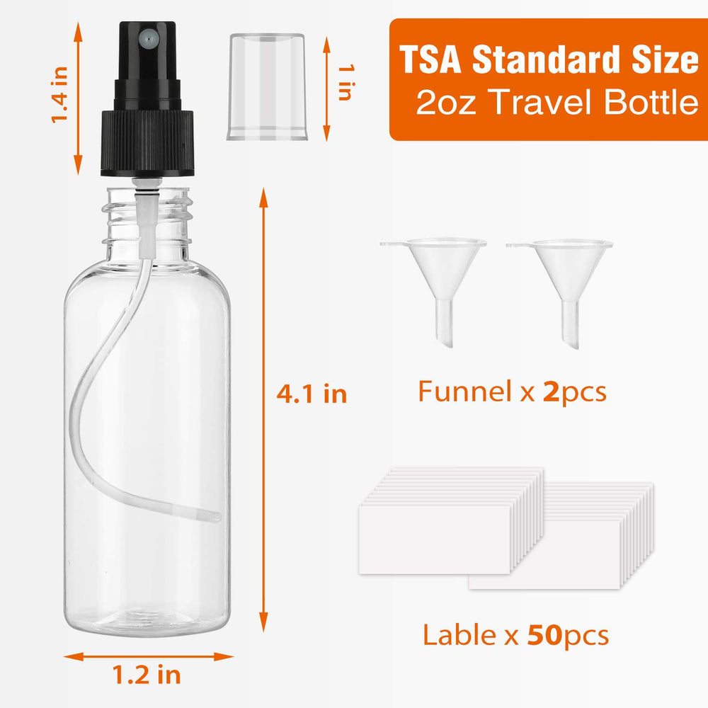 Dabacc empty clear bottles ready for essential oils or perfumes.