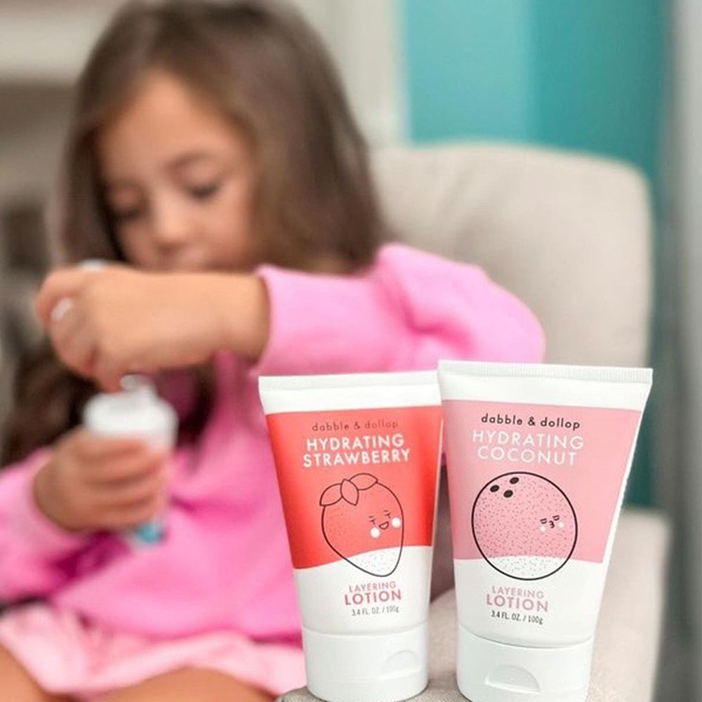Dabble & Dollop Layering Lotion Vanilla pump for customizable scent layering routines